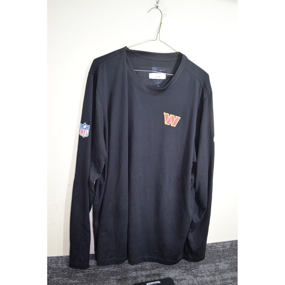Nike NFL Washington Commanders TEAM COACH ISSUED Long Sleeve Shirt Mens XL